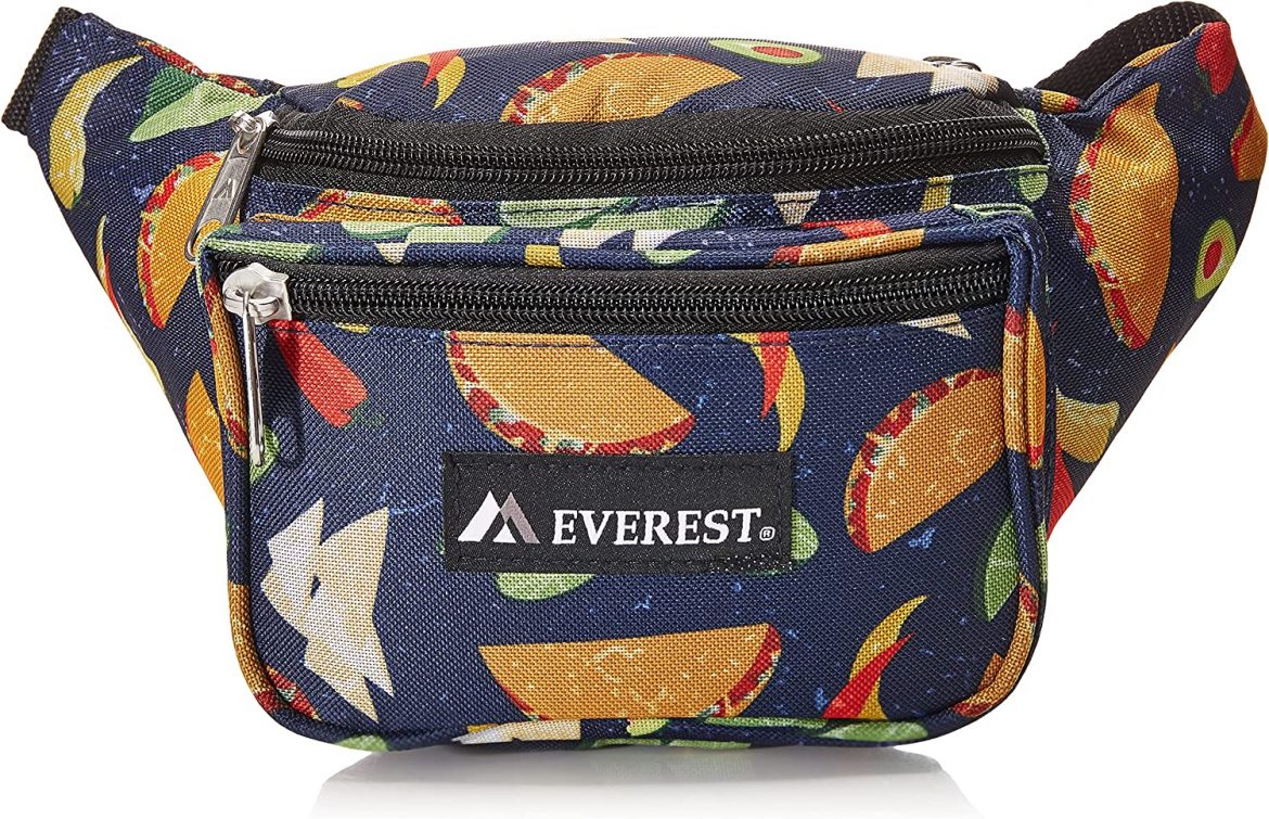 Everest Signature Pattern Waist Pack, Tacos, One Size