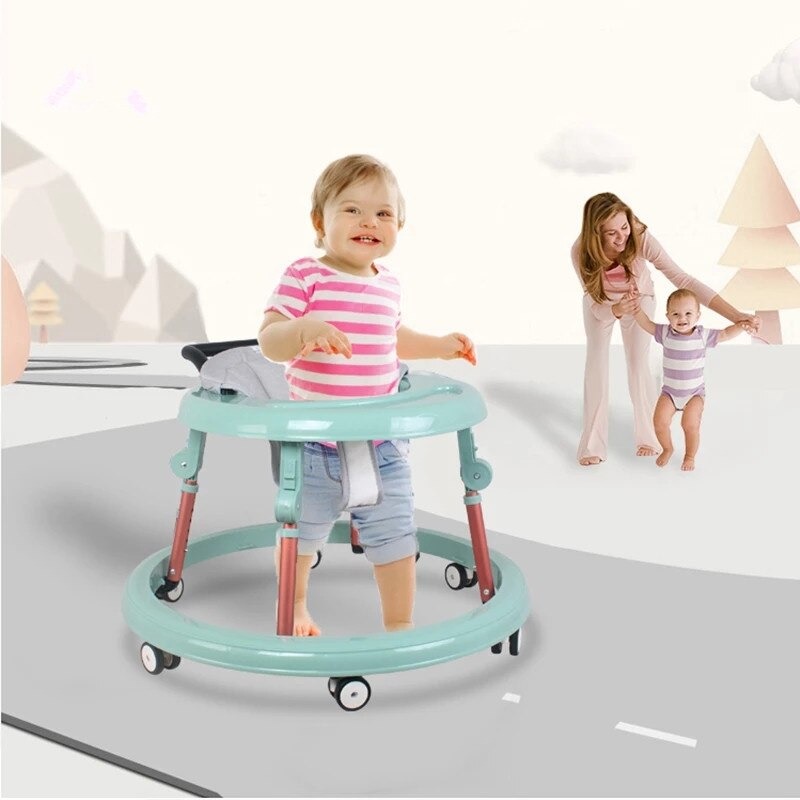 6-12Months Baby Walker Folding Learn To Walk Infant Walkers Children Multi-function Kid Bicycle Safety Babys Riding Walker